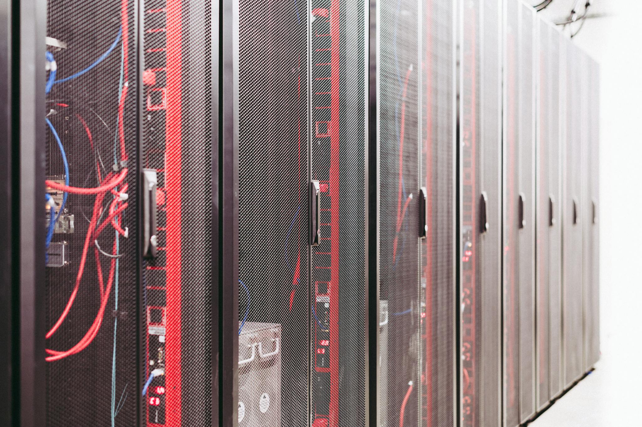 System with various wires managing access to centralized resource of server in data center